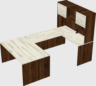 U-shaped desk