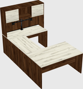 U-shaped desk