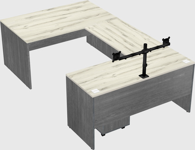 U-shaped desk