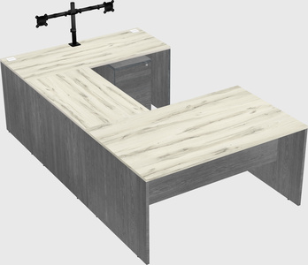 U-shaped desk