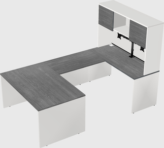 U-shaped desk
