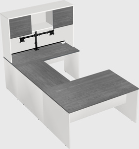 U-shaped desk