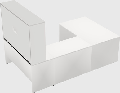 U-shaped desk