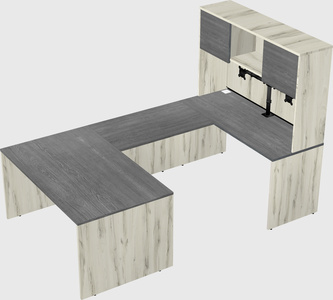 U-shaped desk