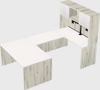 U-shaped desk