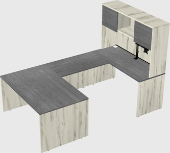 U-shaped desk