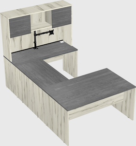 U-shaped desk