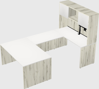 U-shaped desk