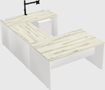 U-shaped desk
