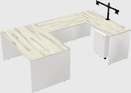 U-shaped desk