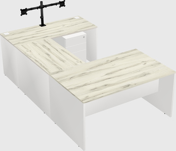 U-shaped desk
