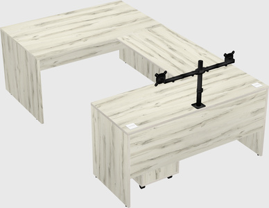 U-shaped desk