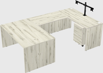 U-shaped desk