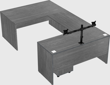 U-shaped desk
