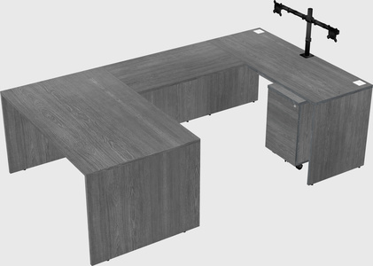 U-shaped desk