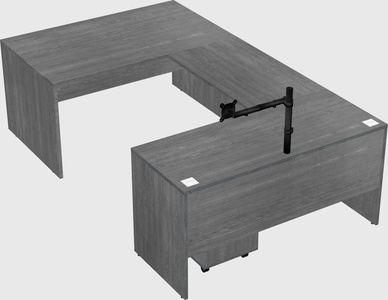 U-shaped desk