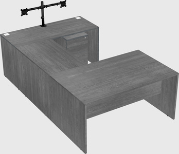 U-shaped desk
