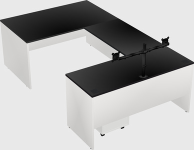 U-shaped desk