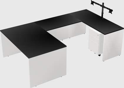 U-shaped desk