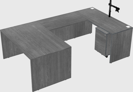 U-shaped desk