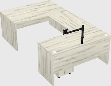 U-shaped desk