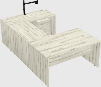 U-shaped desk