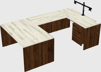 U-shaped desk