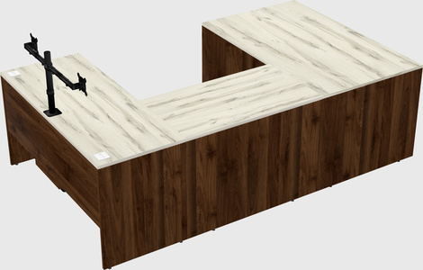 U-shaped desk
