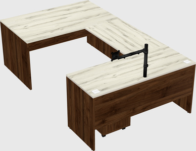 U-shaped desk