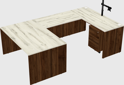 U-shaped desk