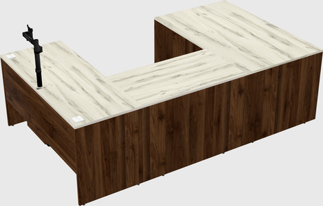 U-shaped desk