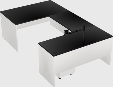 U-shaped desk