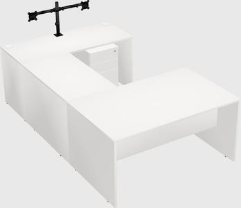 U-shaped desk