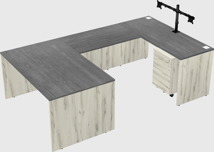 U-shaped desk