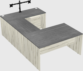 U-shaped desk