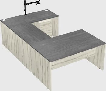 U-shaped desk