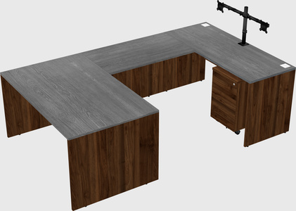 U-shaped desk