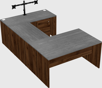 U-shaped desk