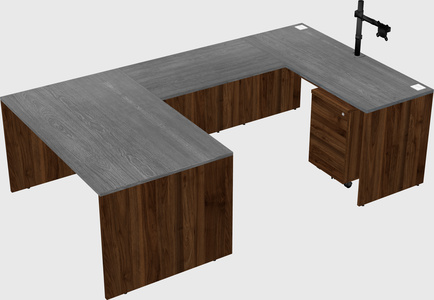 U-shaped desk