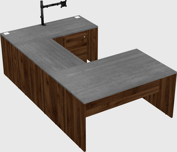 U-shaped desk