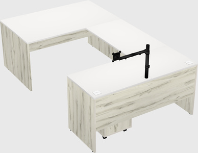 U-shaped desk