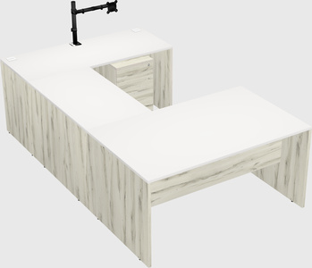 U-shaped desk