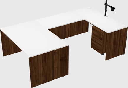 U-shaped desk