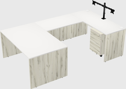 U-shaped desk