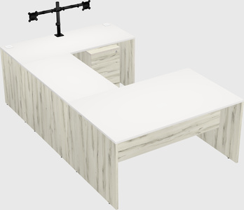 U-shaped desk