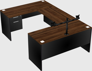 U-shaped desk