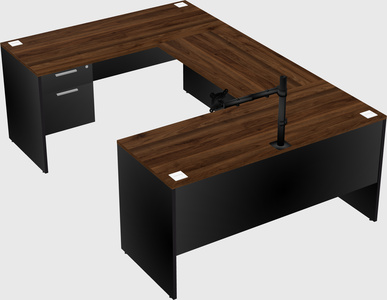 U-shaped desk