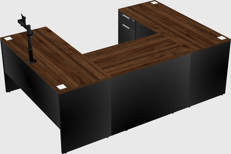 U-shaped desk