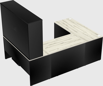 U-shaped desk