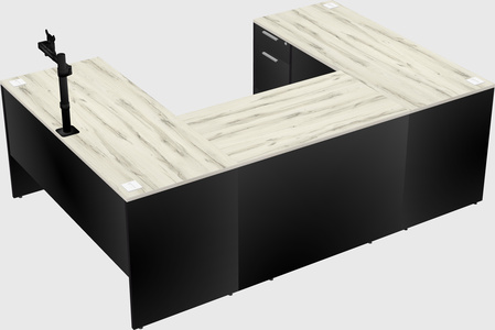 U-shaped desk